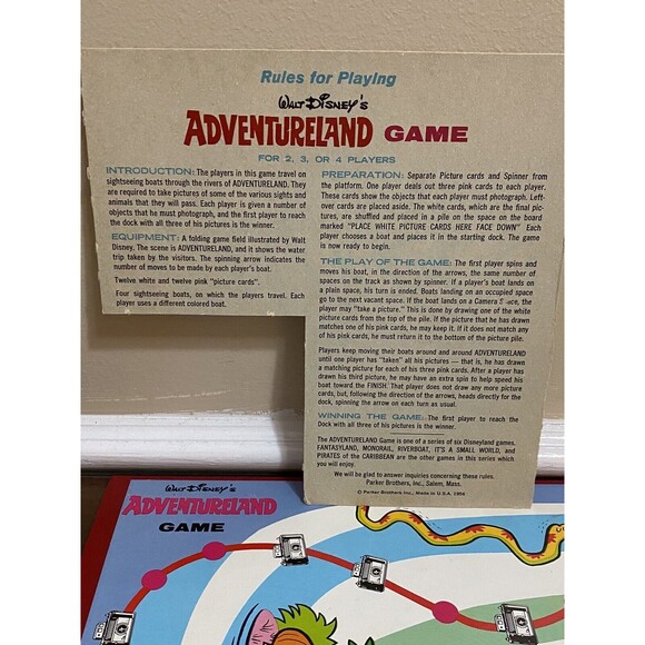 Walt Disney’s Adventureland Board Game Toucan Cruise - Parker Brothers 1956 - Picture 4 of 15